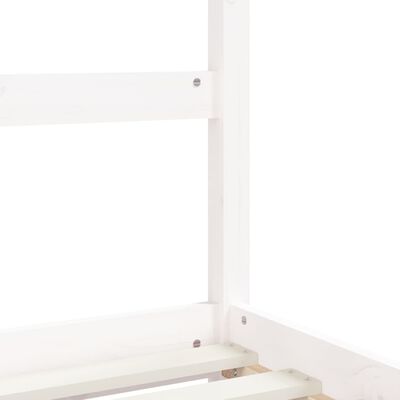 vidaXL lastevoodi raam sahtlitega, valge, 90 x 190 cm, männipuit