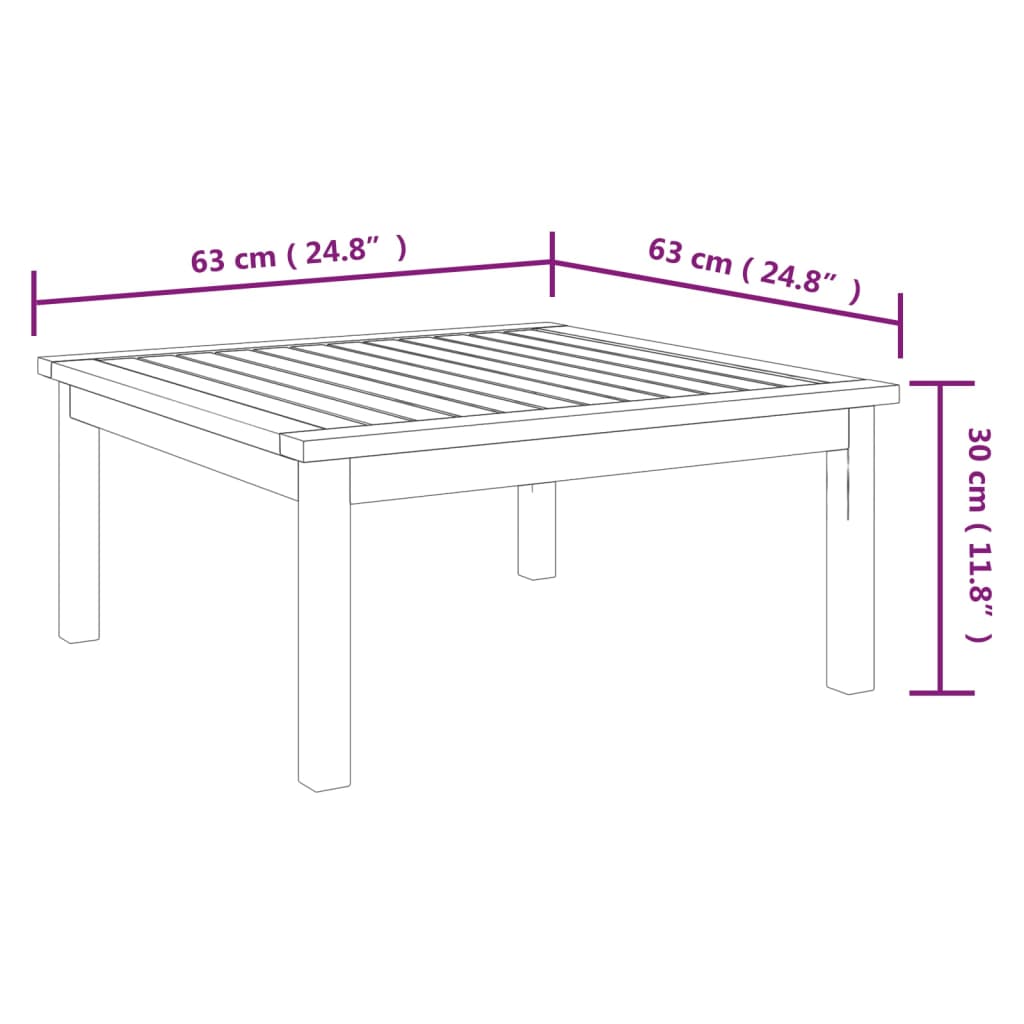 vidaXL 6-osaline aiadiivani komplekt patjadega, kreemjas, akaatsiapuit