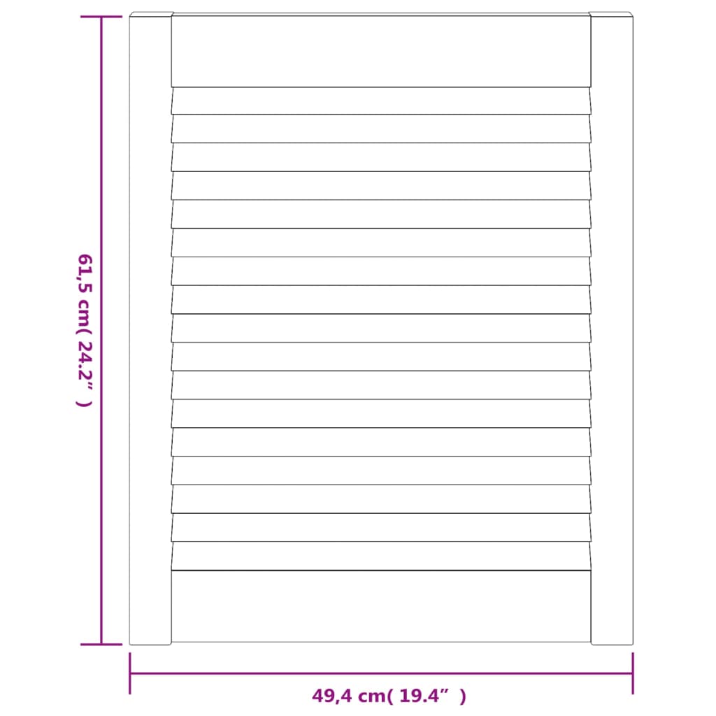 vidaXL kapiuksed, võrega disain 2 tk valge 61,5x49,4 cm männipuit