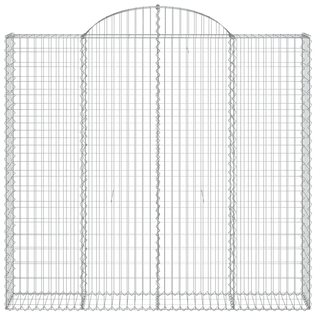 vidaXL kaarekujulised gabioonkorvid 3 tk, 200x50x180/200 cm, raud