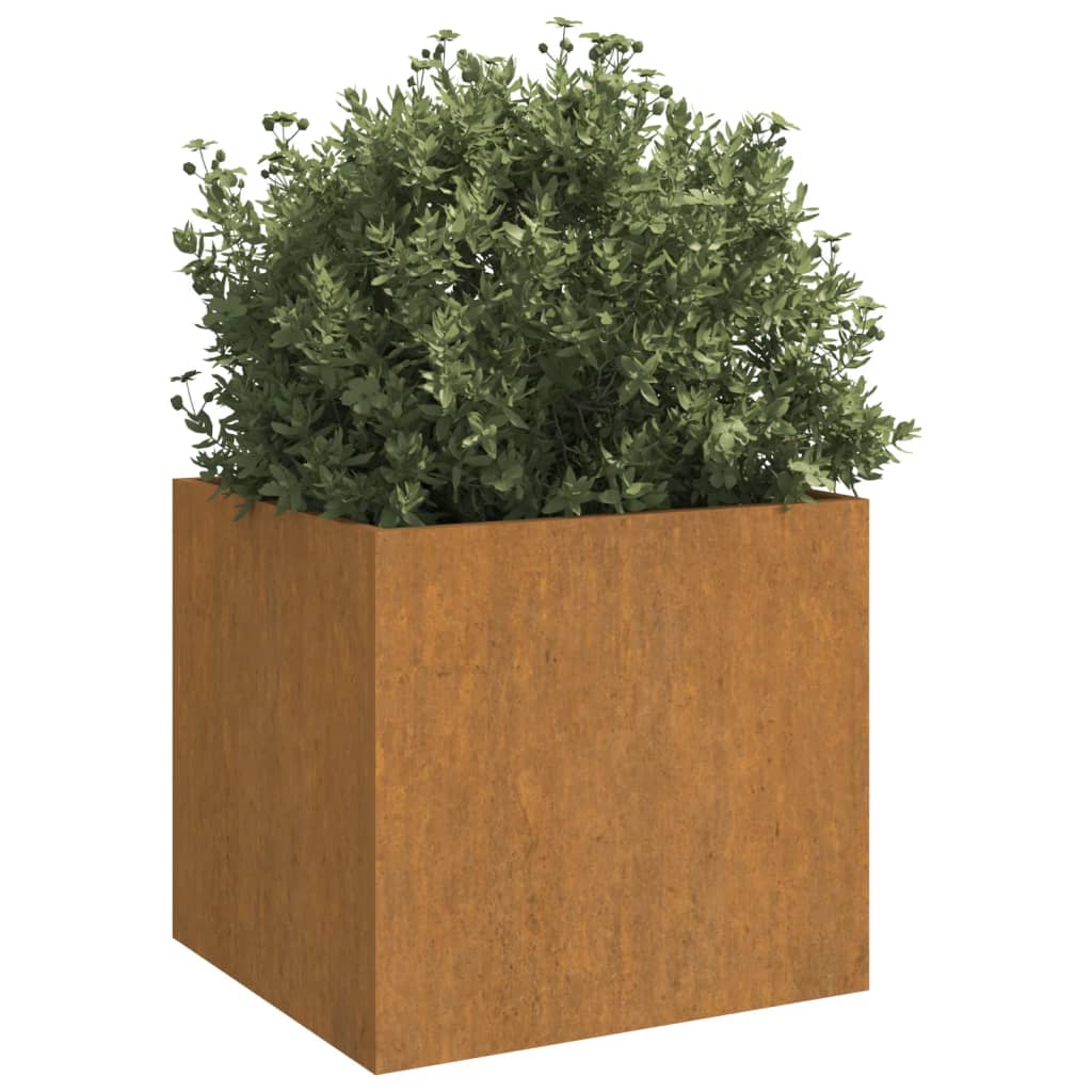 vidaXL taimekast, 2 tk, 42x40x39 cm, Corten teras