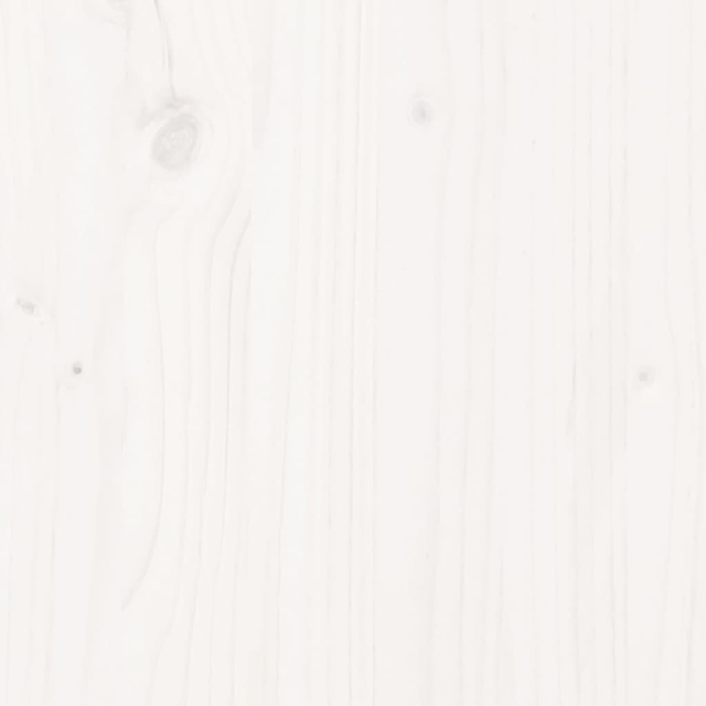 vidaXL seeniorivoodi, valge, 140 x 200 cm, männipuit
