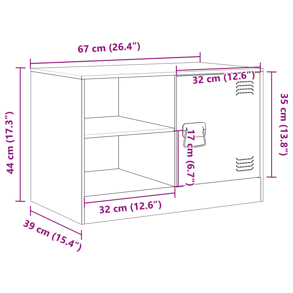 vidaXL telerikapp, sinepikollane, 67 x 39 x 44 cm, teras