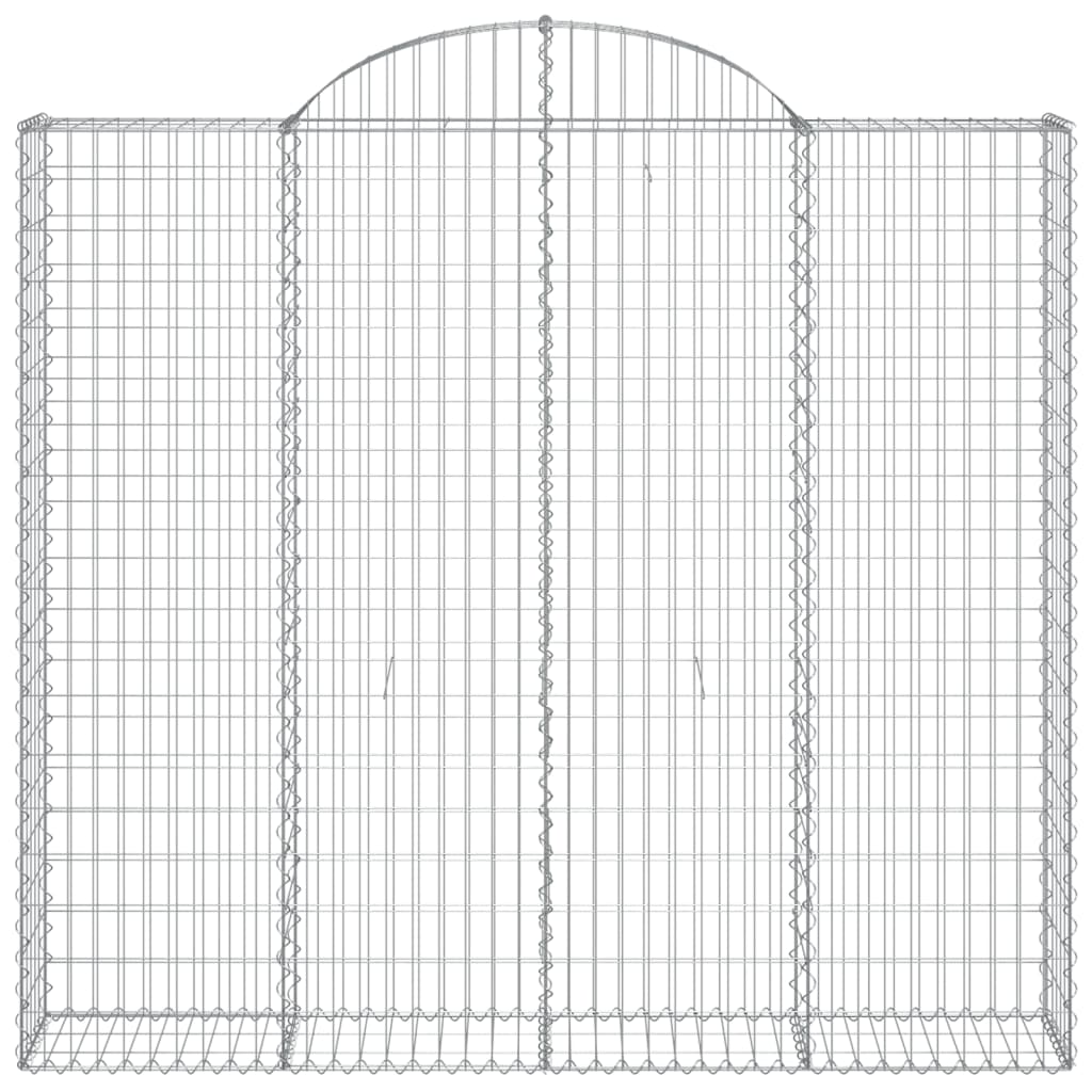 vidaXL kaarekujulised gabioonkorvid 11 tk, 200x50x180/200 cm, raud