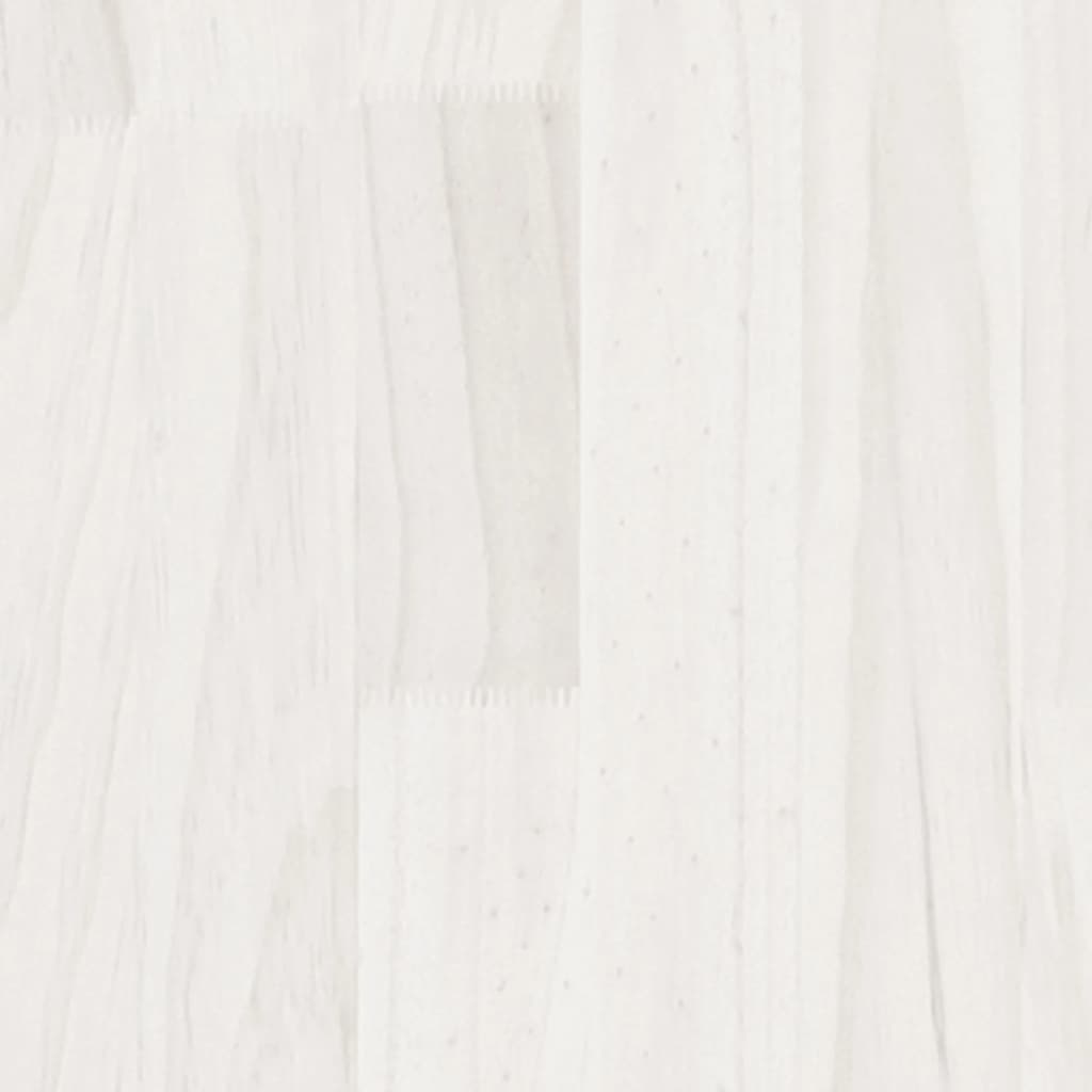 vidaXL voodiraam, valge, männipuit, 180 x 200 cm
