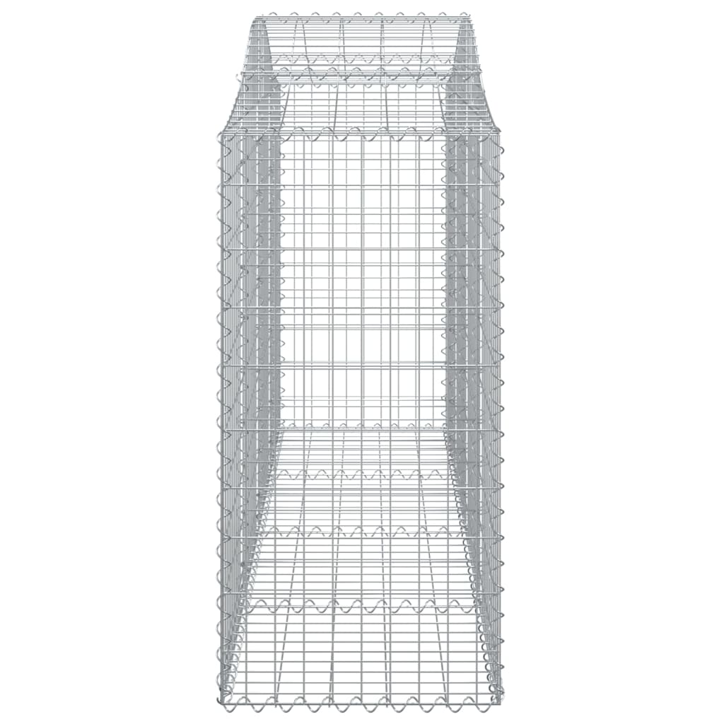 vidaXL kaarekujulised gabioonkorvid 14 tk, 200x50x120/140 cm, raud