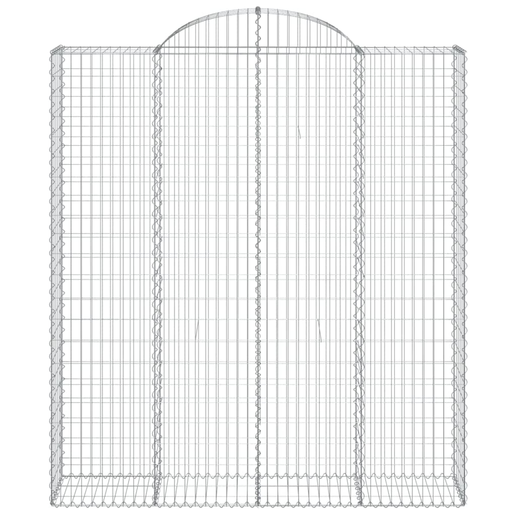 vidaXL kaarekujulised gabioonkorvid 6 tk, 200x50x220/240 cm, raud