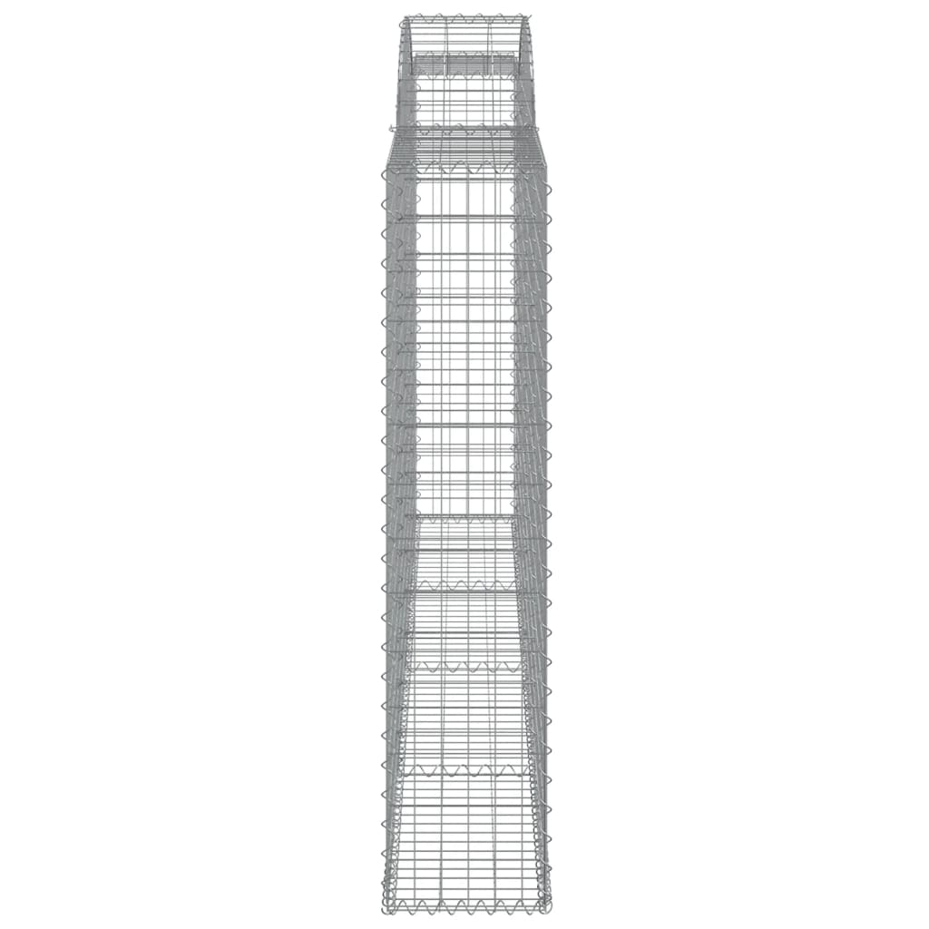 vidaXL kaarekujulised gabioonkorvid 2 tk, 300 x 30 x 140/160 cm, raud