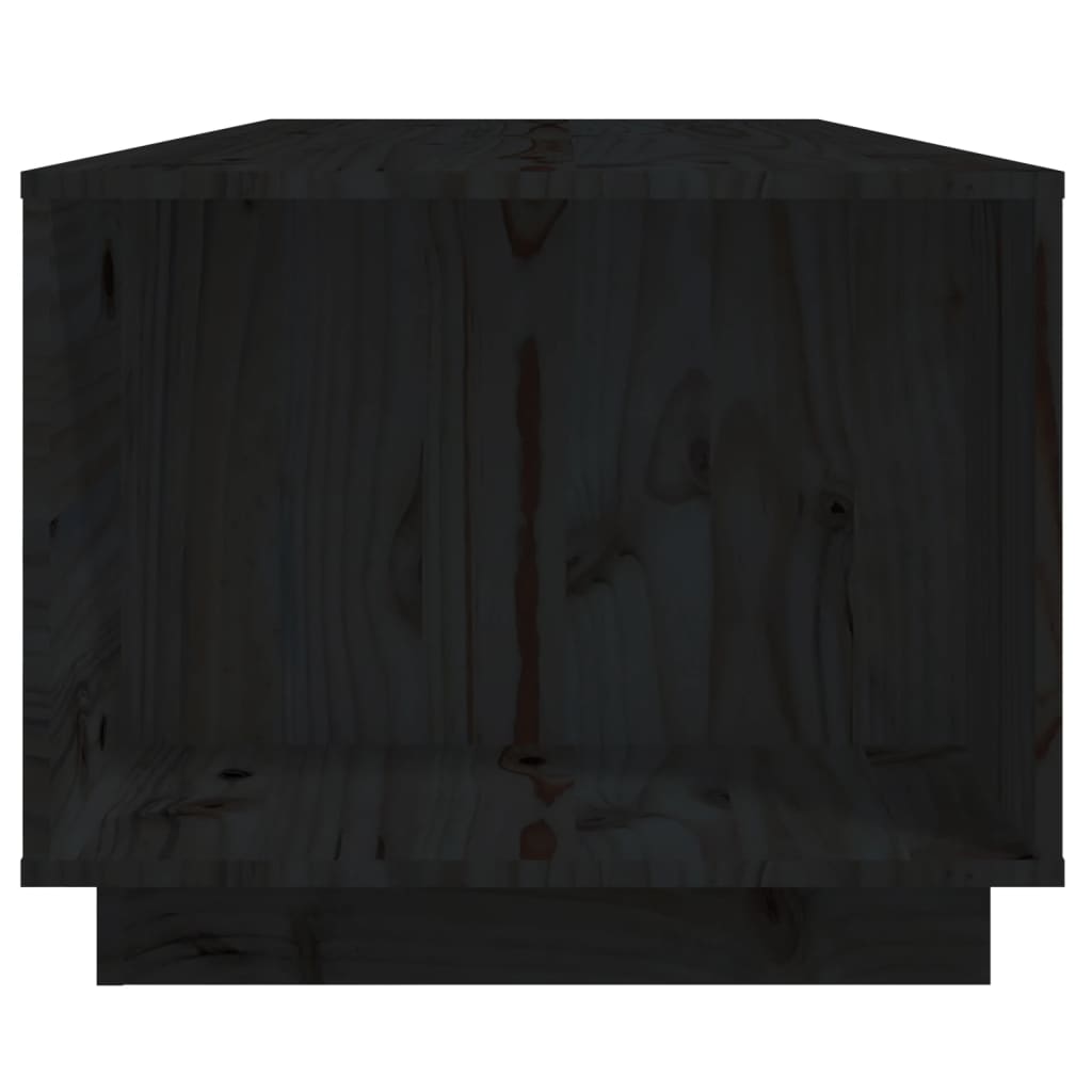vidaXL kohvilaud, must, 110 x 50 x 40 cm, männipuit