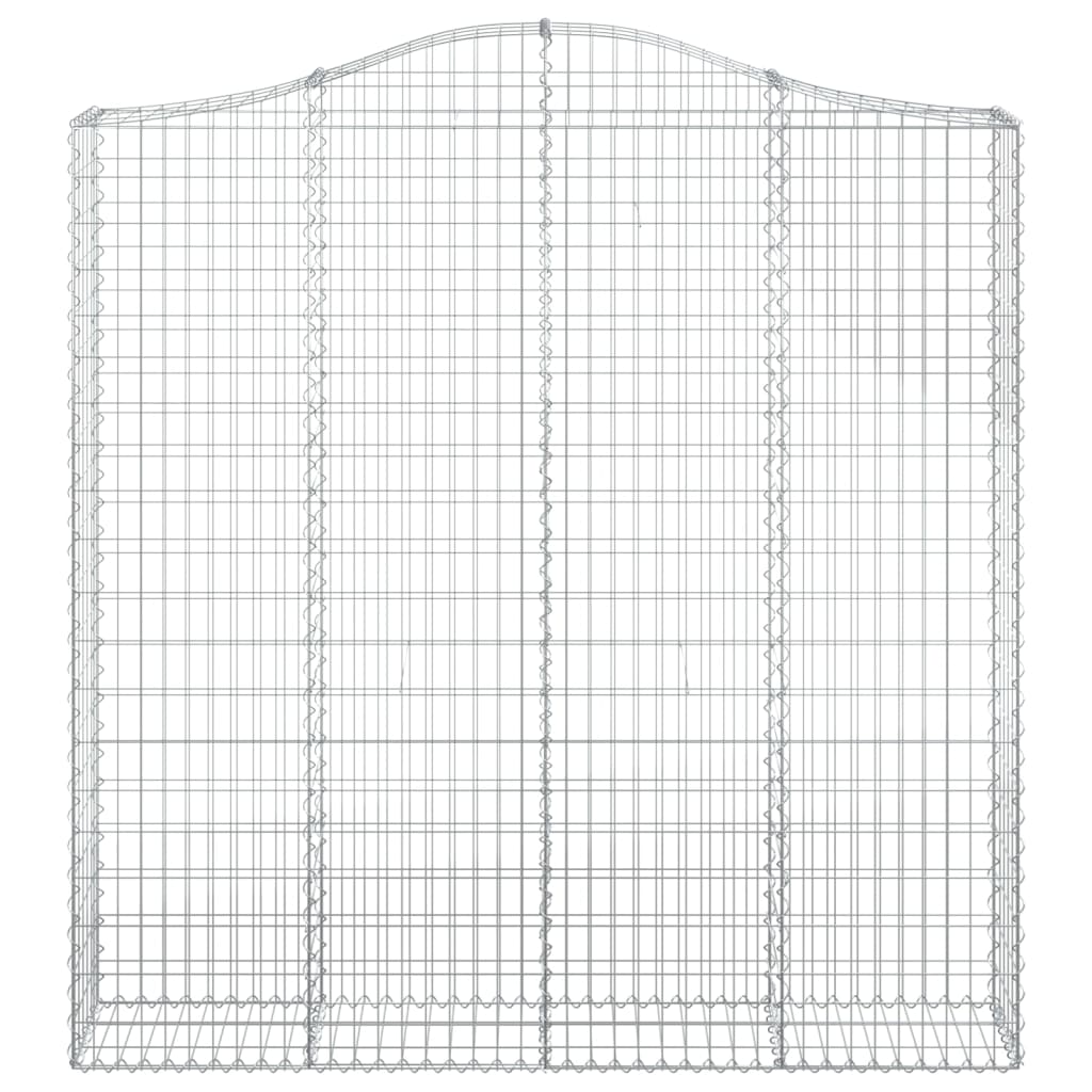 vidaXL kaarekujulised gabioonkorvid 6 tk, 200x30x200/220 cm, raud