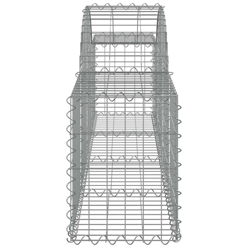 vidaXL kaarekujulised gabioonkorvid 25 tk, 200x30x40/60 cm, raud