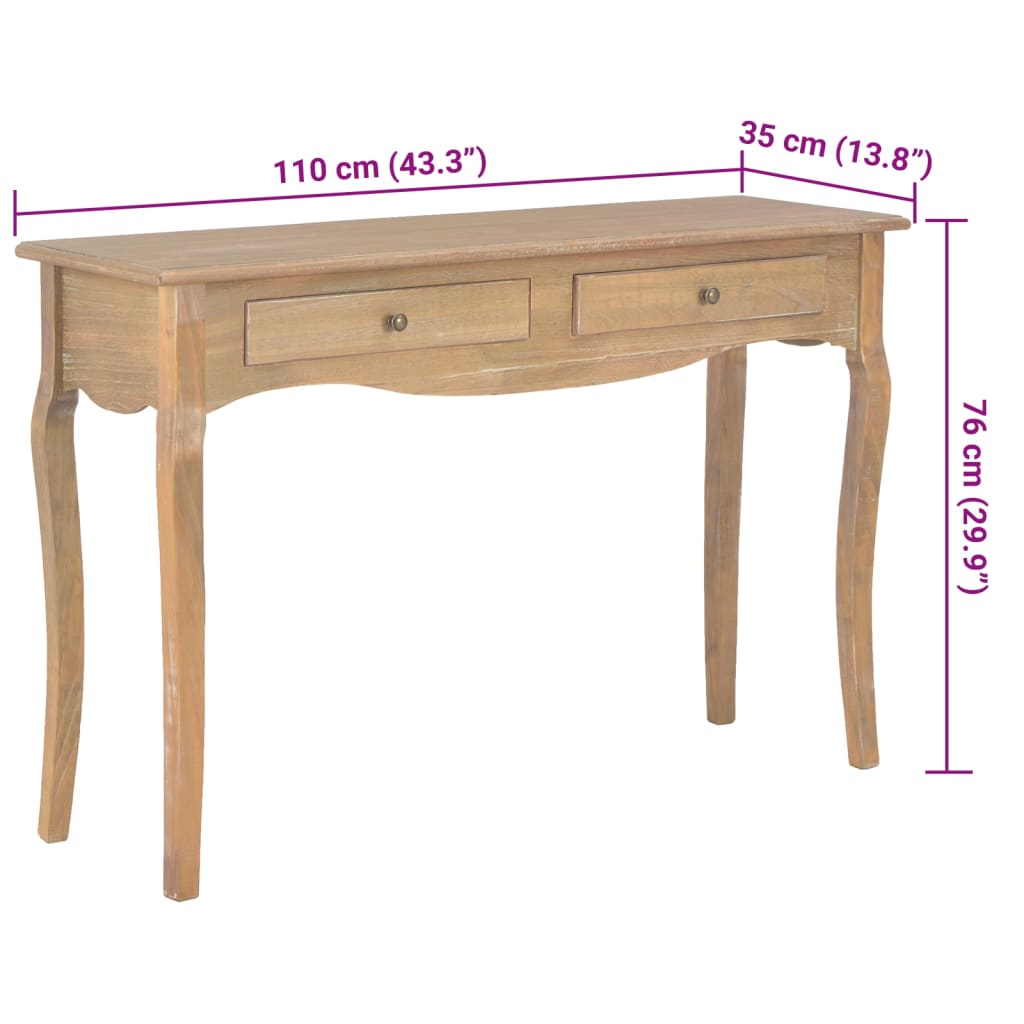 vidaXL 2 sahtliga konsoollaud, 110 x 35 x 76 cm, tehispuit