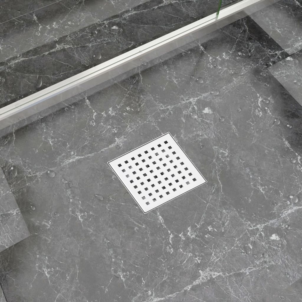vidaXL duši äravoolusüsteemi 15 x 15 cm roostevaba teras