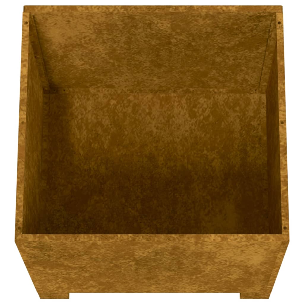 vidaXL jalgadega taimekastid, 2 tk, rooste, 32x30x33 cm, Corten teras