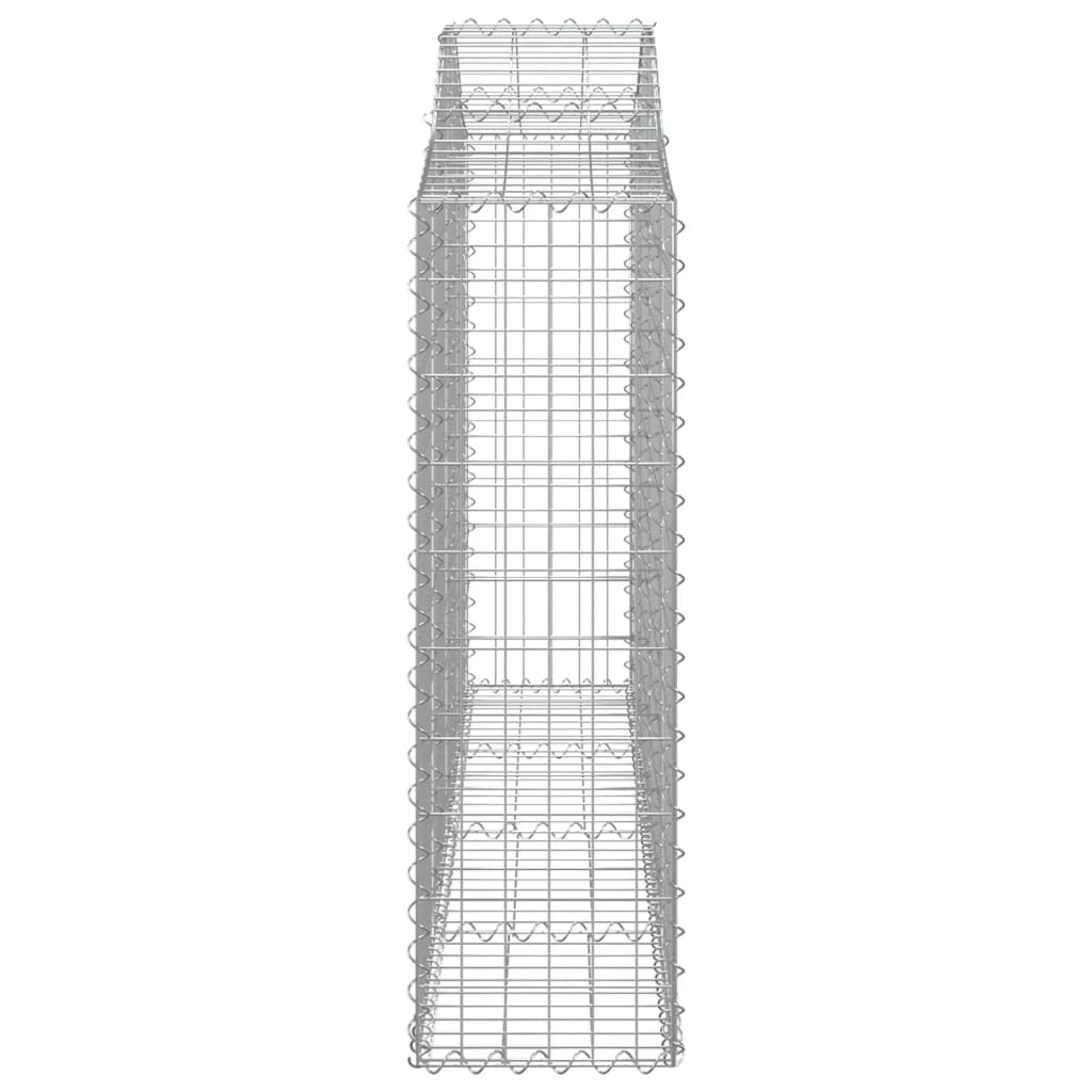 vidaXL kaarekujulised gabioonkorvid 5 tk, 200x30x100/120 cm, raud