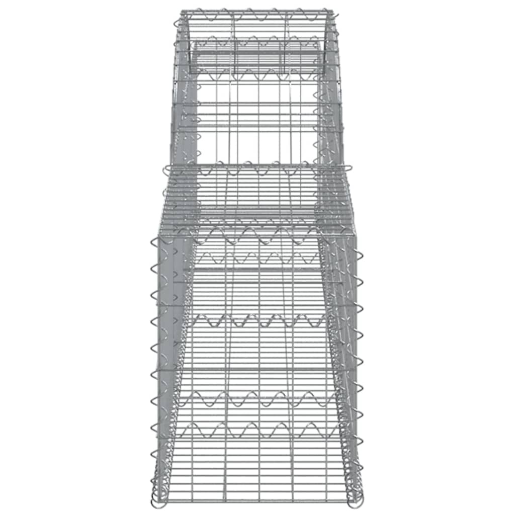 vidaXL kaarekujulised gabioonkorvid 12 tk, 300x30x40/60 cm, raud