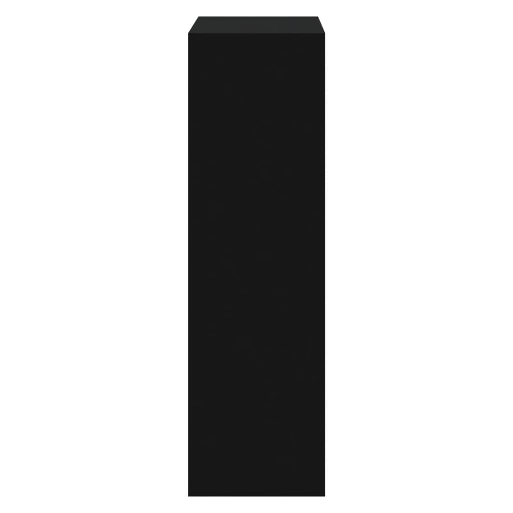 vidaXL jalatsikapp, must, 63 x 24 x 81 cm, tehispuit