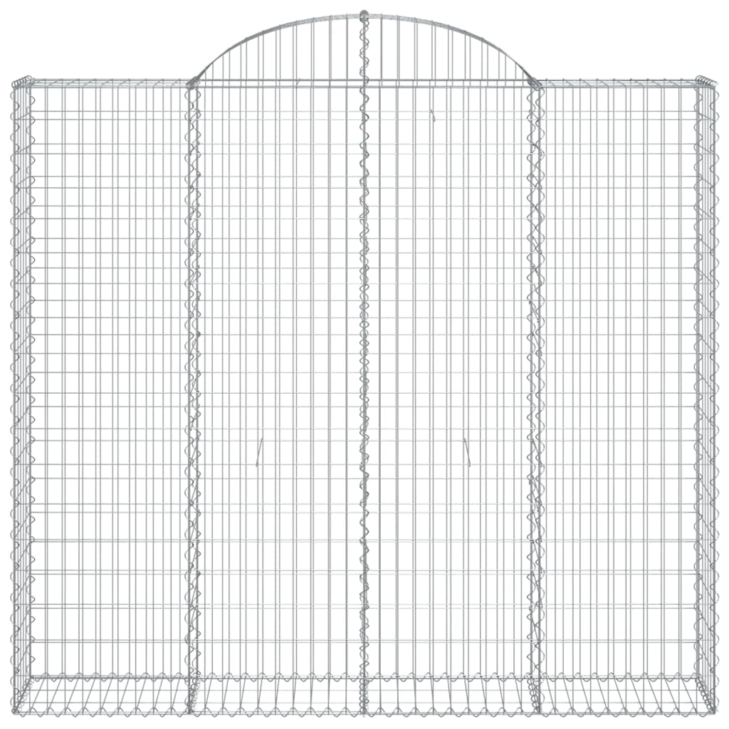 vidaXL kaarekujulised gabioonkorvid 13 tk, 200x50x180/200 cm, raud