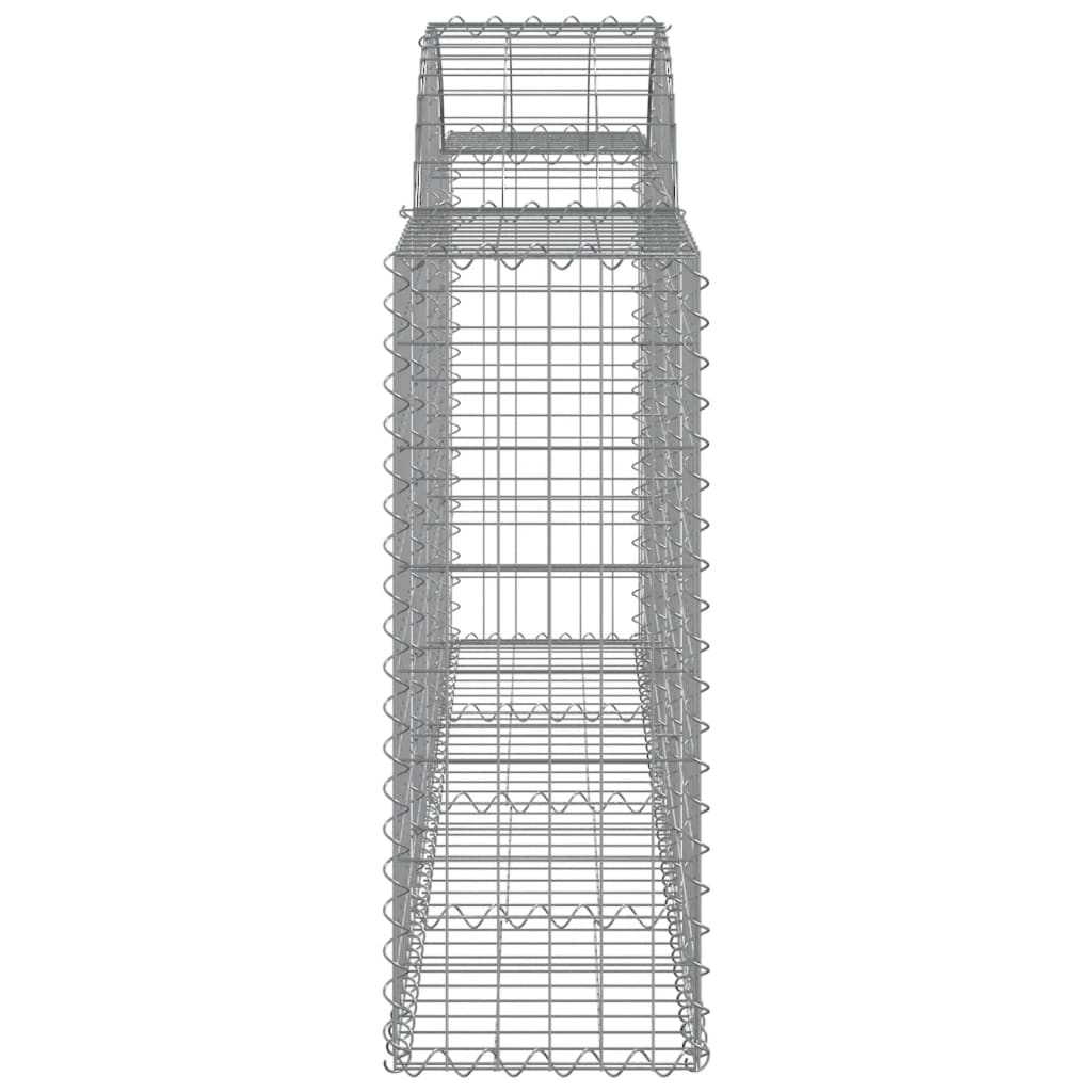 vidaXL kaarekujulised gabioonkorvid 10 tk, 200x30x80/100 cm, raud