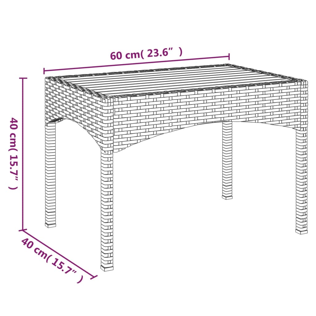 vidaXL 4-osaline aiamööbli komplekt patjadega, must, polürotang