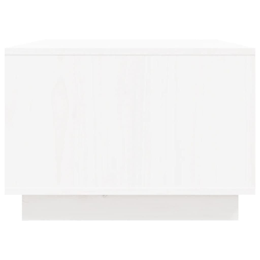 vidaXL kohvilaud, valge, 80 x 50 x 35 cm, männipuit