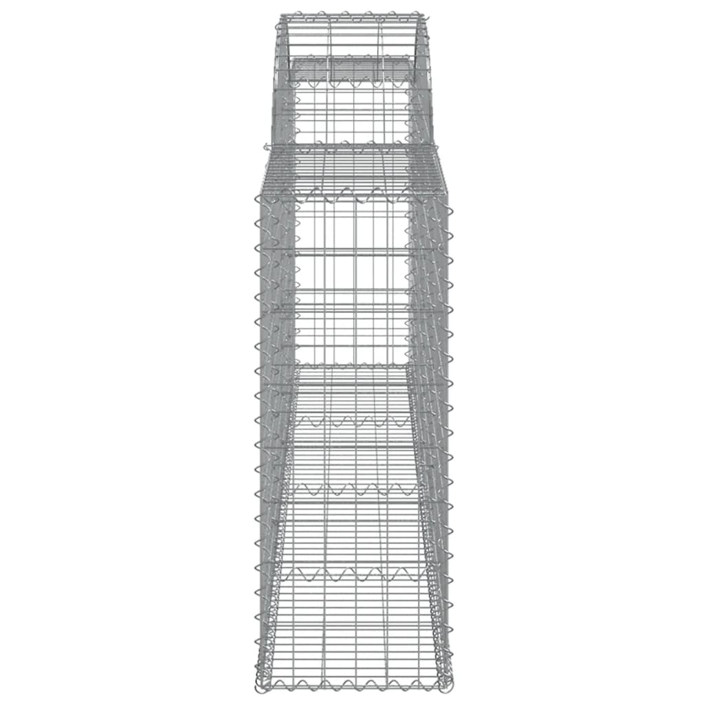 vidaXL kaarekujulised gabioonkorvid 4 tk, 300x30x80/100 cm, raud