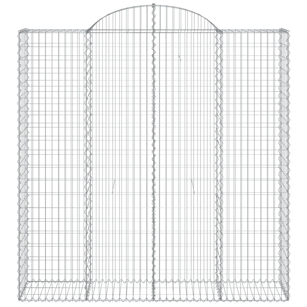 vidaXL kaarekujulised gabioonkorvid 14 tk, 200x50x200/220 cm, raud