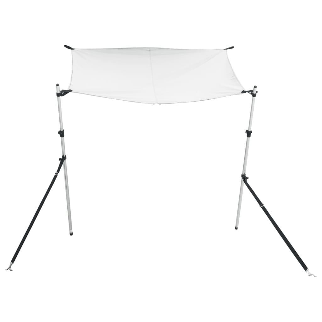 vidaXL T-tüüpi varikatuse pikendus, valge 170x208x(115-183) cm