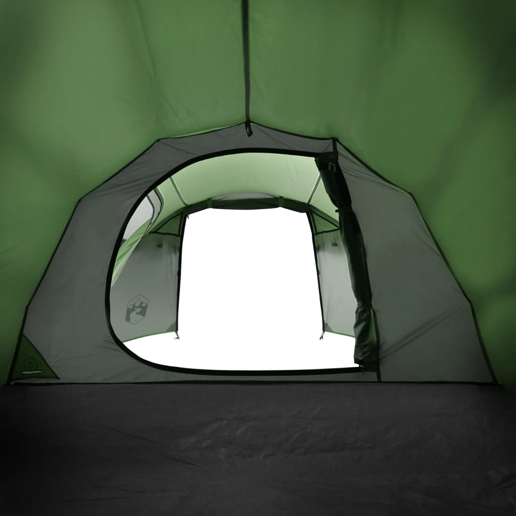 vidaXL matkatelk 3 inimesele, tunnel, roheline, veekindel