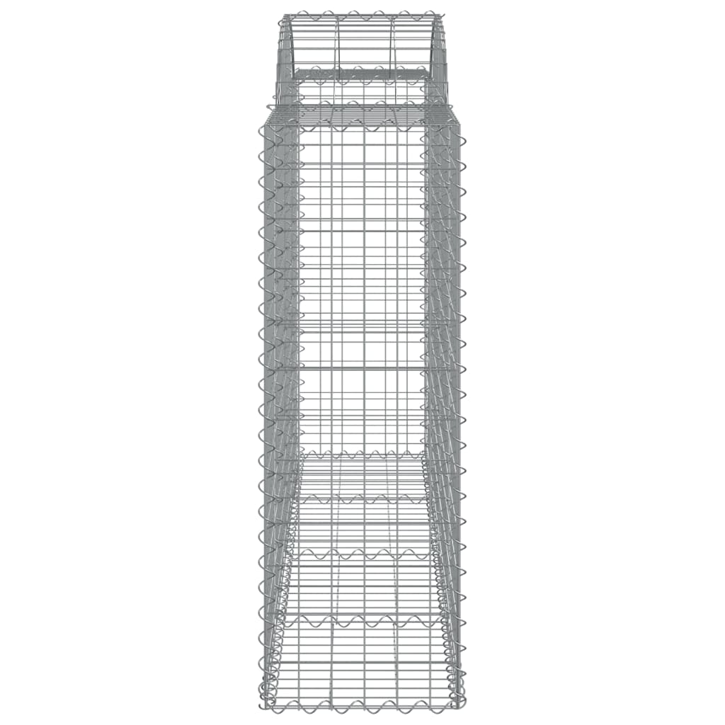 vidaXL kaarekujulised gabioonkorvid 4 tk, 200x50x120/140 cm, raud