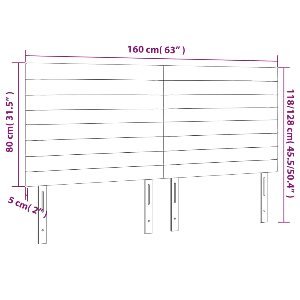 vidaXL voodipeatsid 4 tk, tumesinine, 80x5x78/88 cm, samet