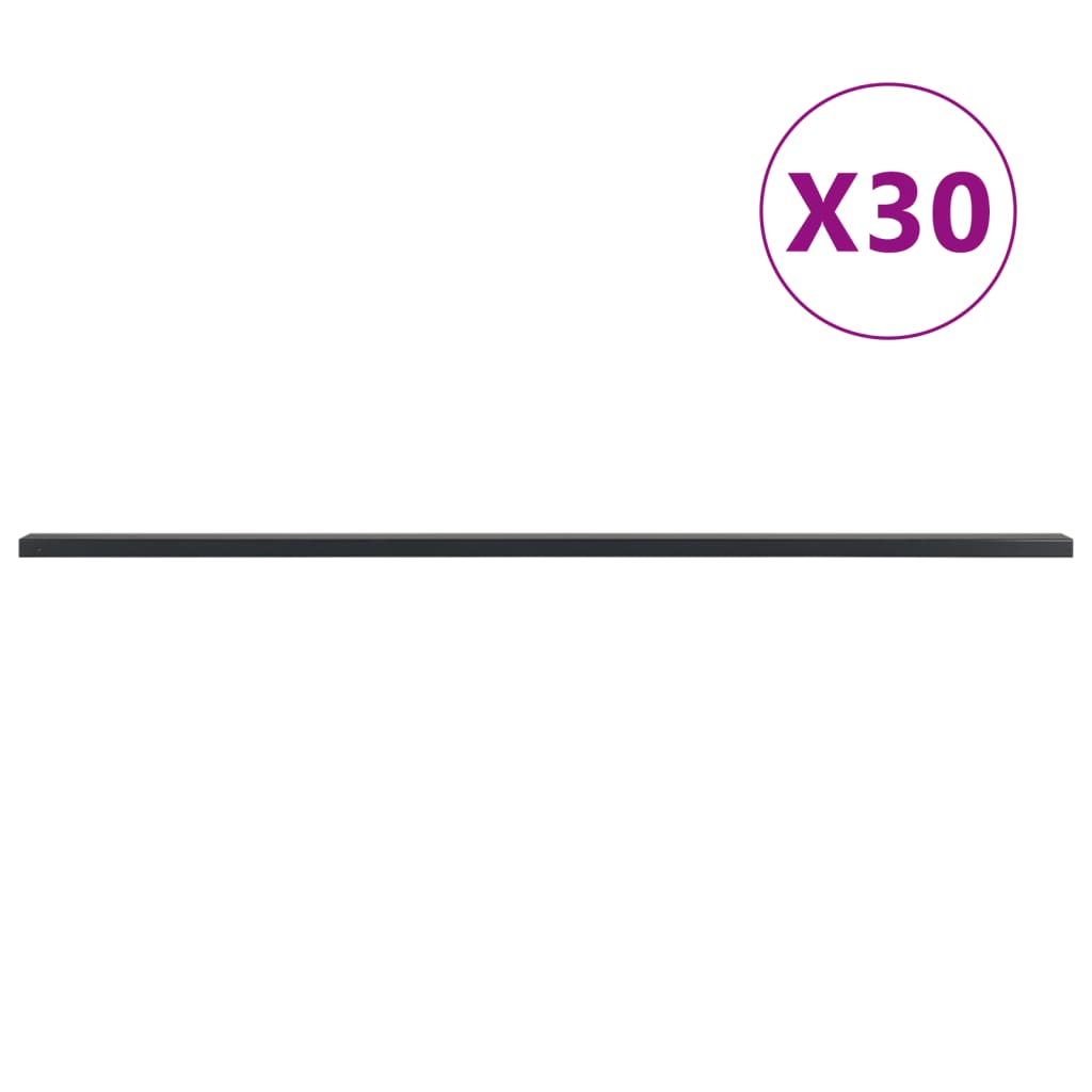 vidaXL aiapostid 30 tk, hall, 220 cm, teras