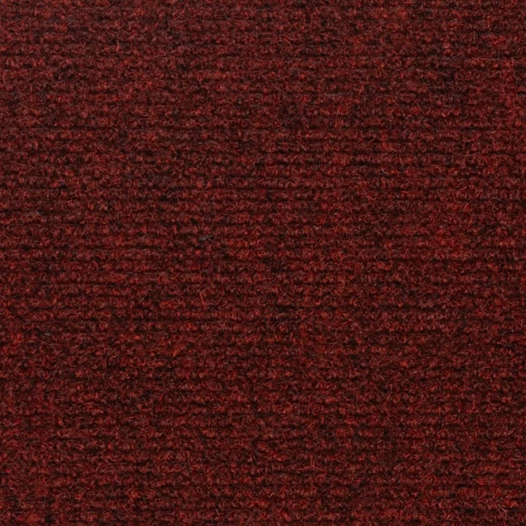 vidaXL isekleepuv trepivaip 15 tk, ristkülik, 60 x 25 cm, punane