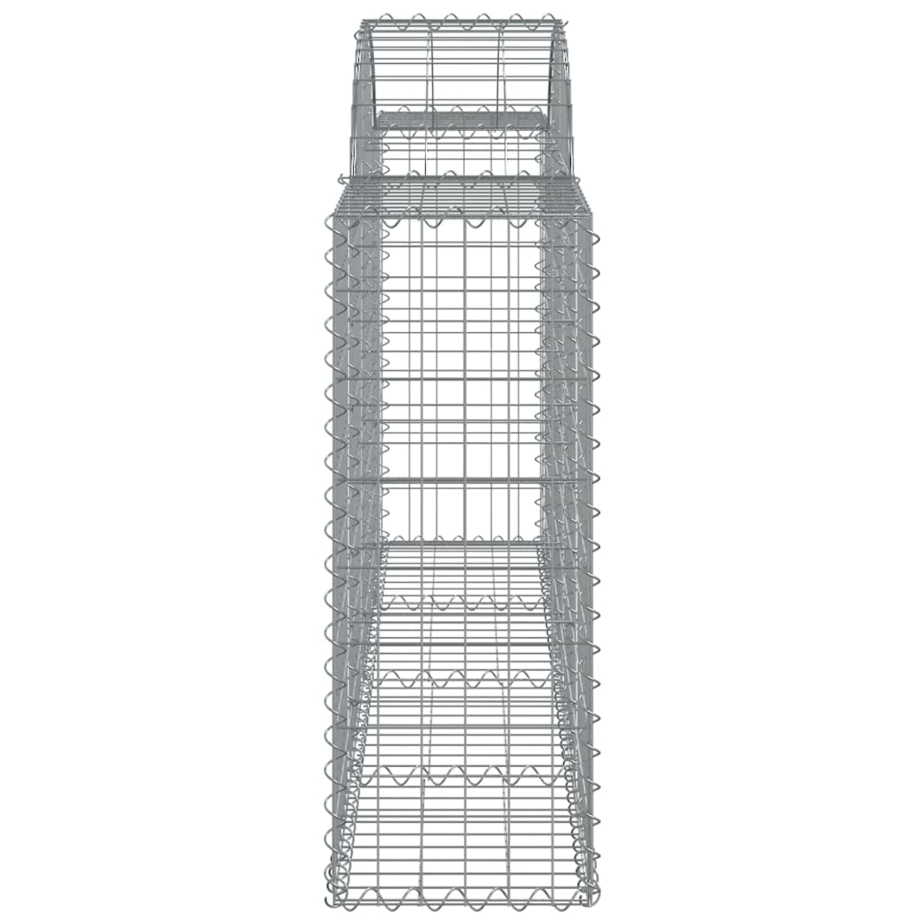 vidaXL kaarekujulised gabioonkorvid 15 tk, 200x30x80/100 cm, raud