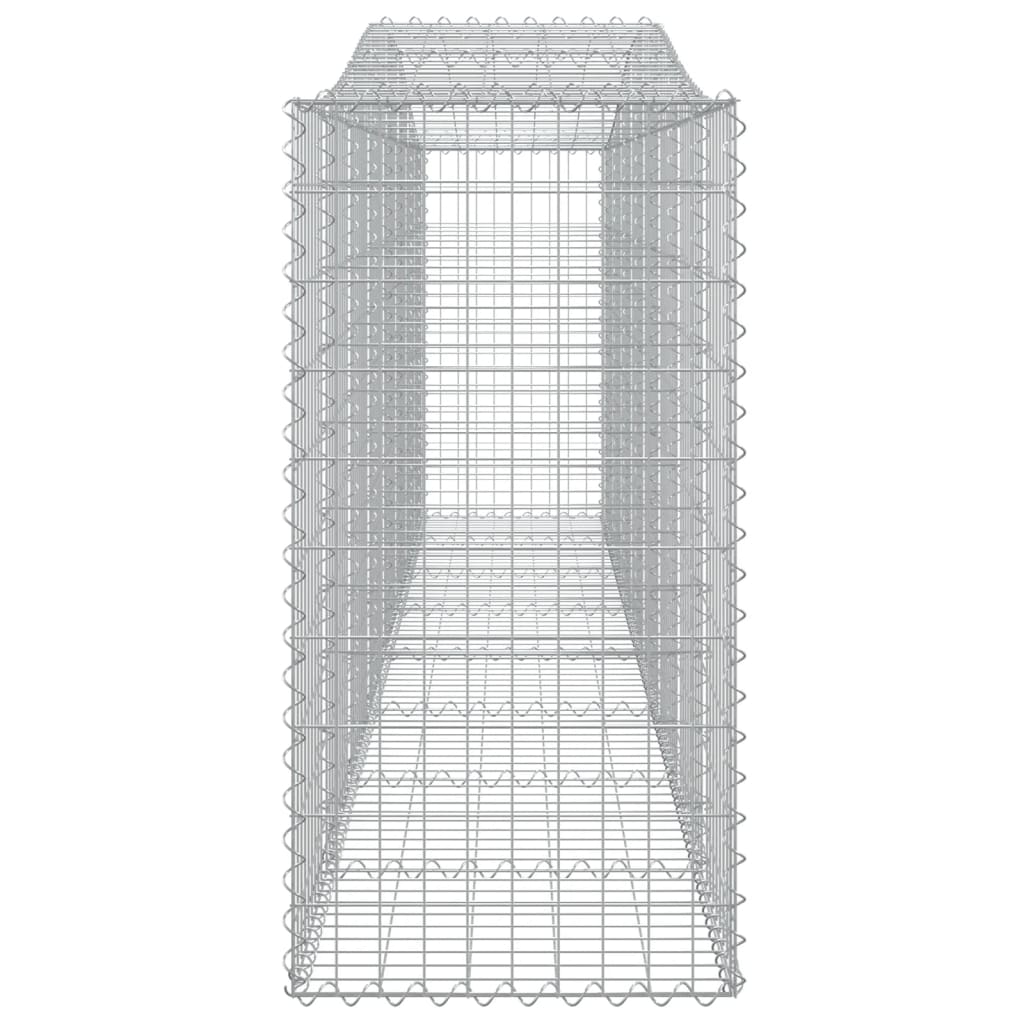 vidaXL kaarekujulised gabioonkorvid 5 tk, 400x50x100/120 cm, raud