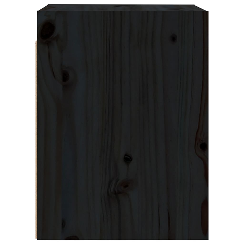vidaXL seinakapp, must, 30x30x40 cm, männipuit