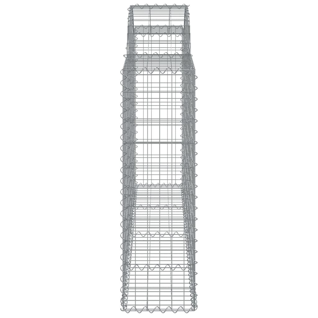 vidaXL kaarekujulised gabioonkorvid 13 tk, 200x30x100/120 cm, raud