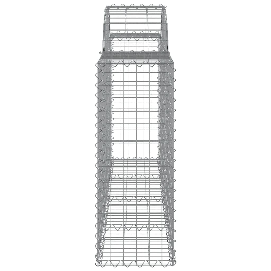 vidaXL kaarekujulised gabioonkorvid 3 tk, 200x30x80/100 cm, raud