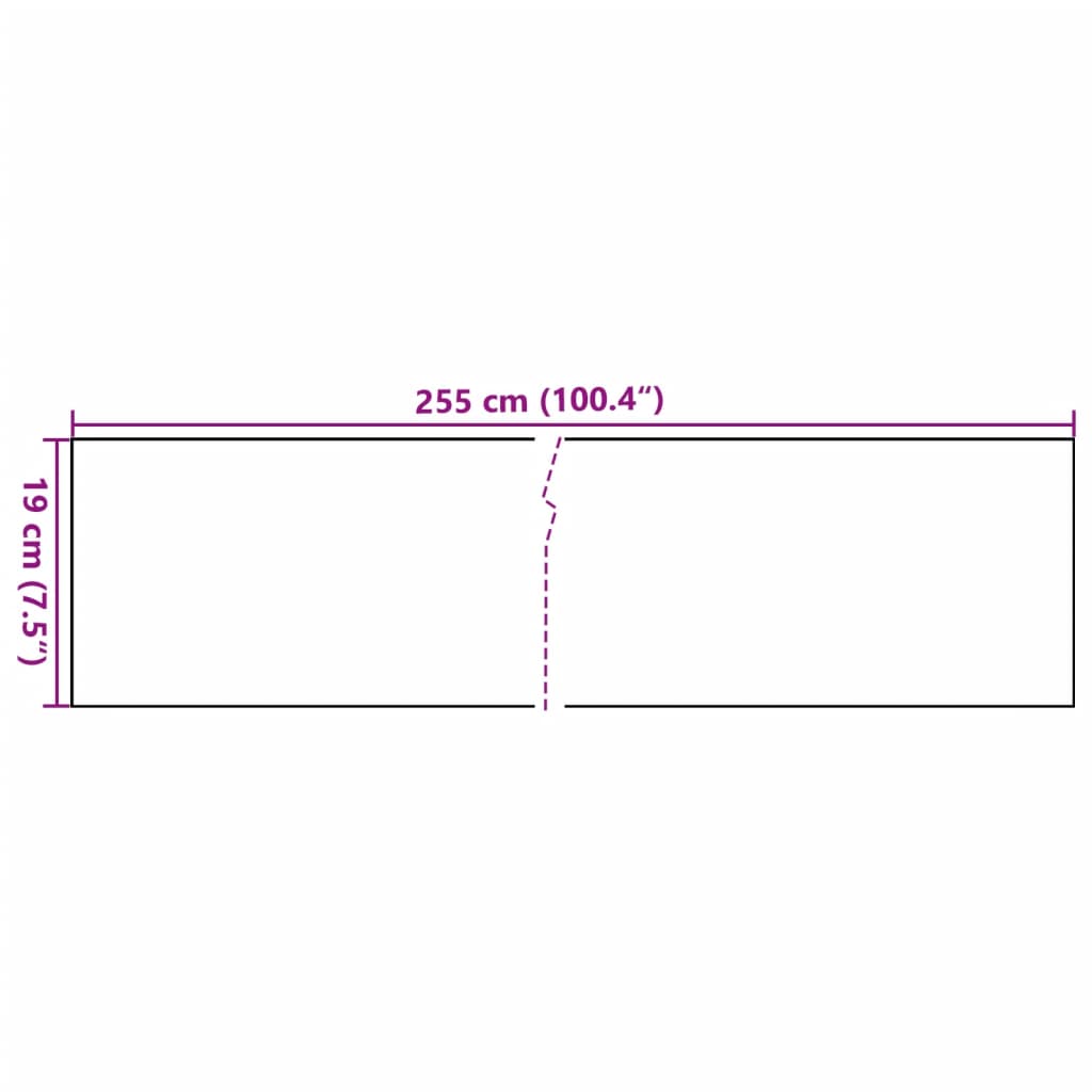 vidaXL rõdupiirde katted 5 tk, antratsiithall, 255 x 19 cm, polürotang