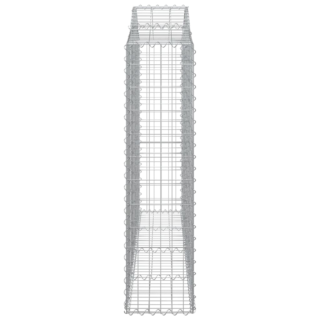 vidaXL kaarekujulised gabioonkorvid 15 tk, 200x30x120/140 cm, raud