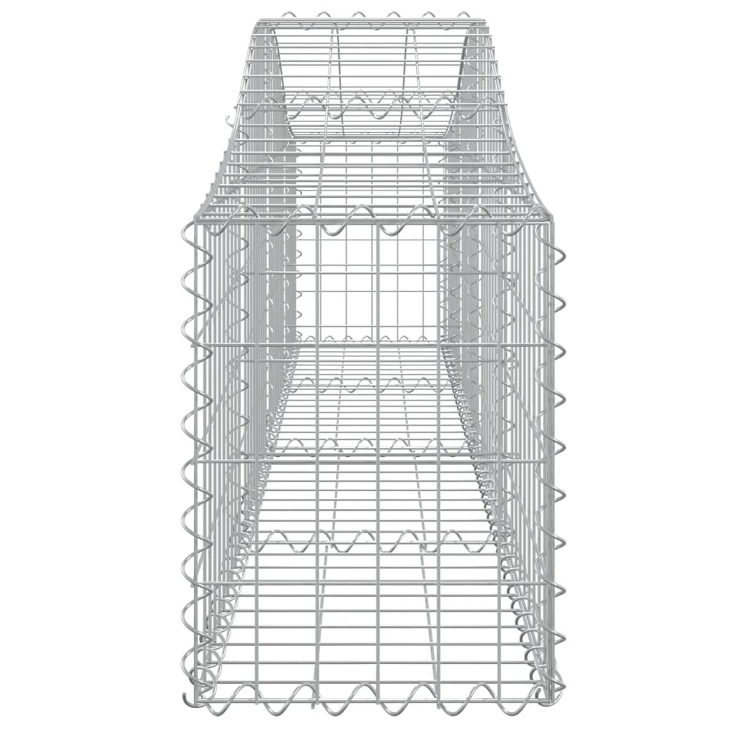 vidaXL kaarekujulised gabioonkorvid 13 tk, 200x30x40/60 cm, raud