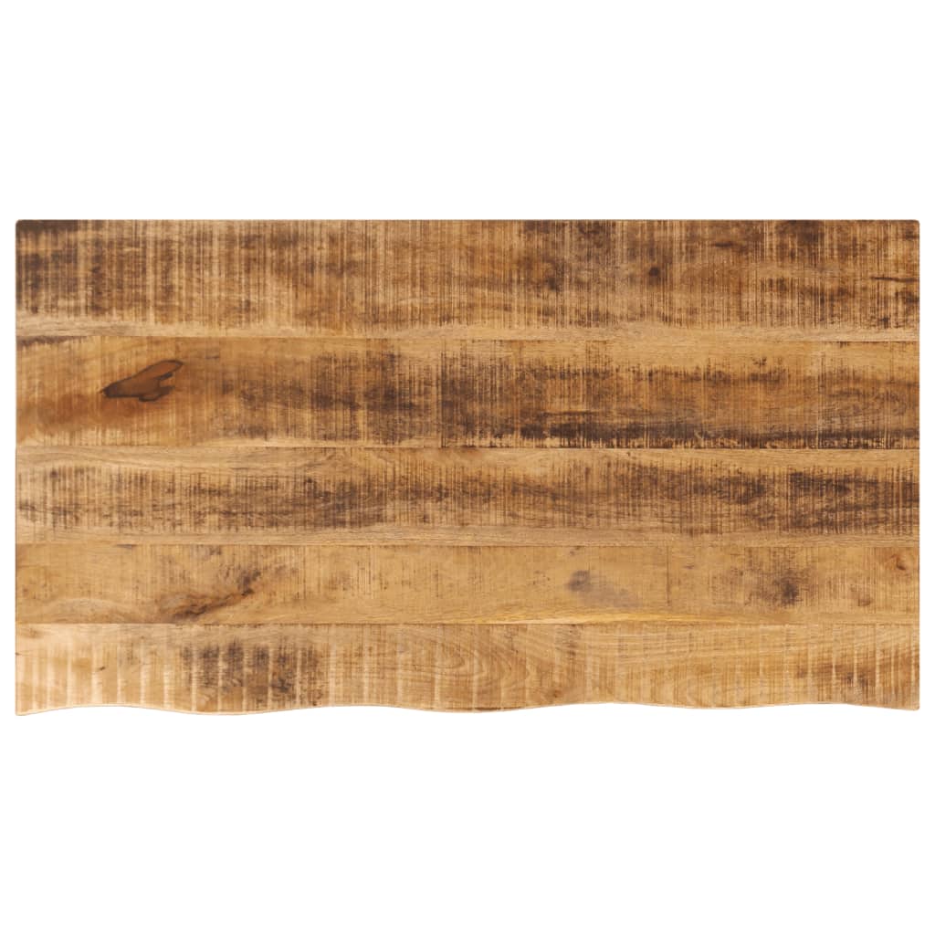 vidaXL lauaplaat, 100 x 60 x 2,5 cm, naturaalsete servadega, mangopuit