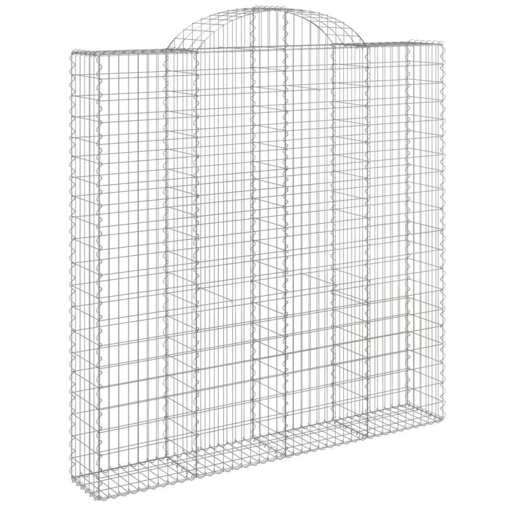 vidaXL kaarekujulised gabioonkorvid 8 tk, 200x30x200/220 cm, raud