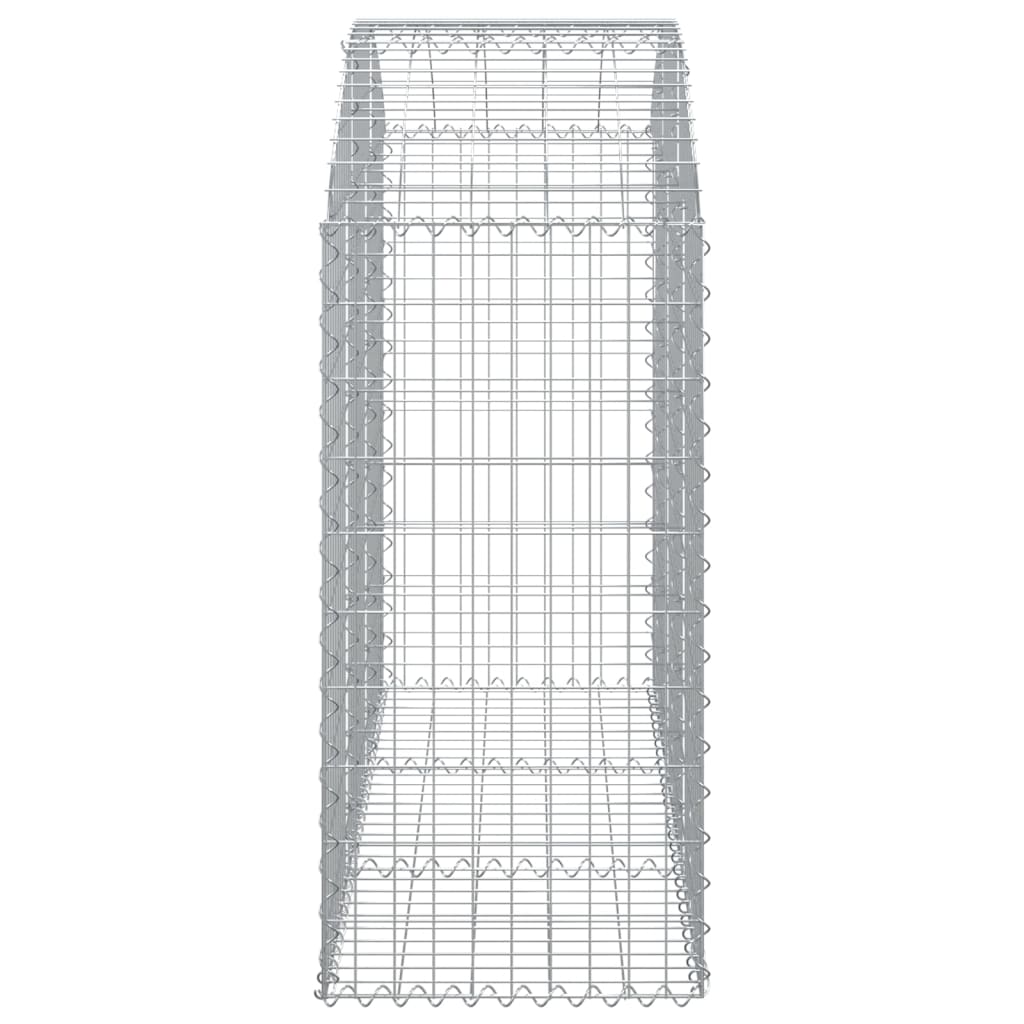 vidaXL kaarekujuline gabioonkorv, 150x50x100/120 cm, tsingitud raud