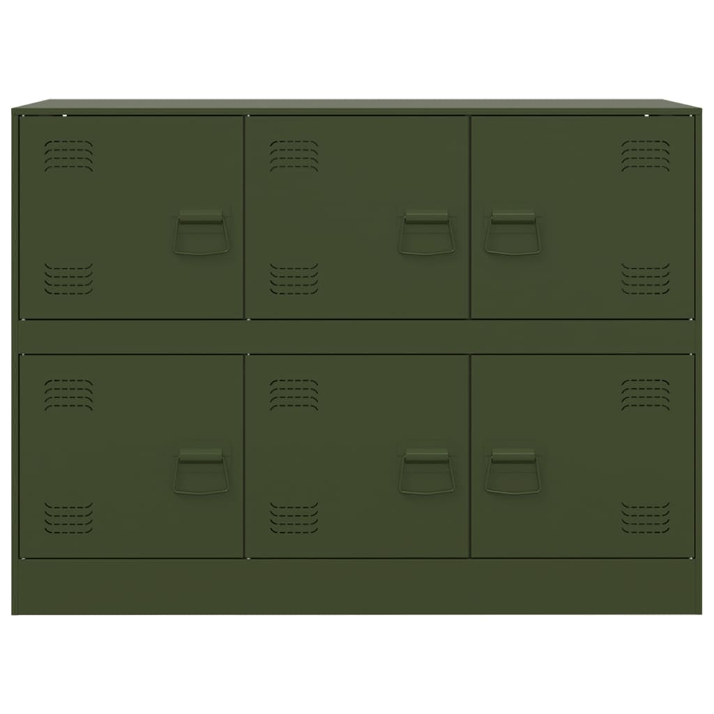 vidaXL puhvetkapp, oliiviroheline, 99x39x73 cm, teras