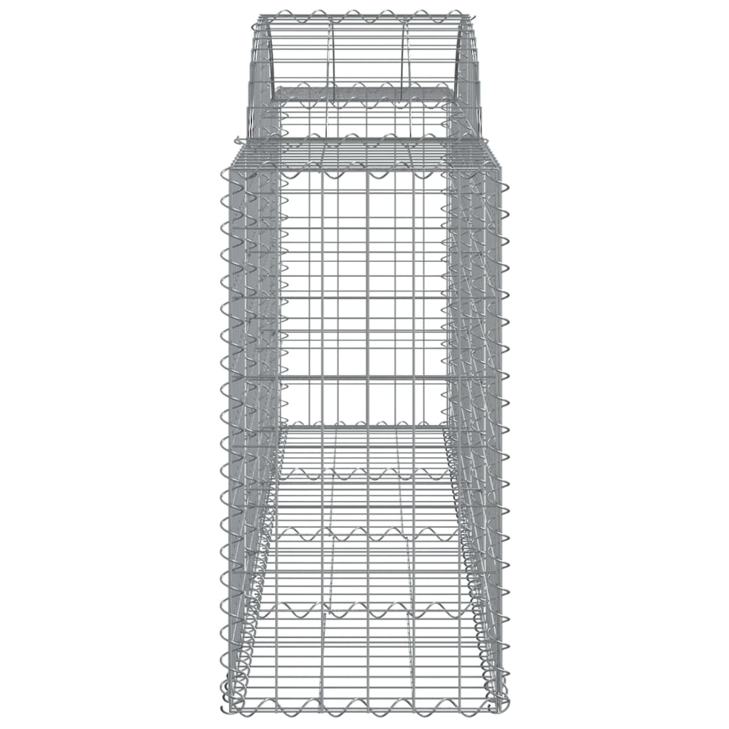 vidaXL kaarekujulised gabioonkorvid 20, 200x50x80/100cm tsingitud raud