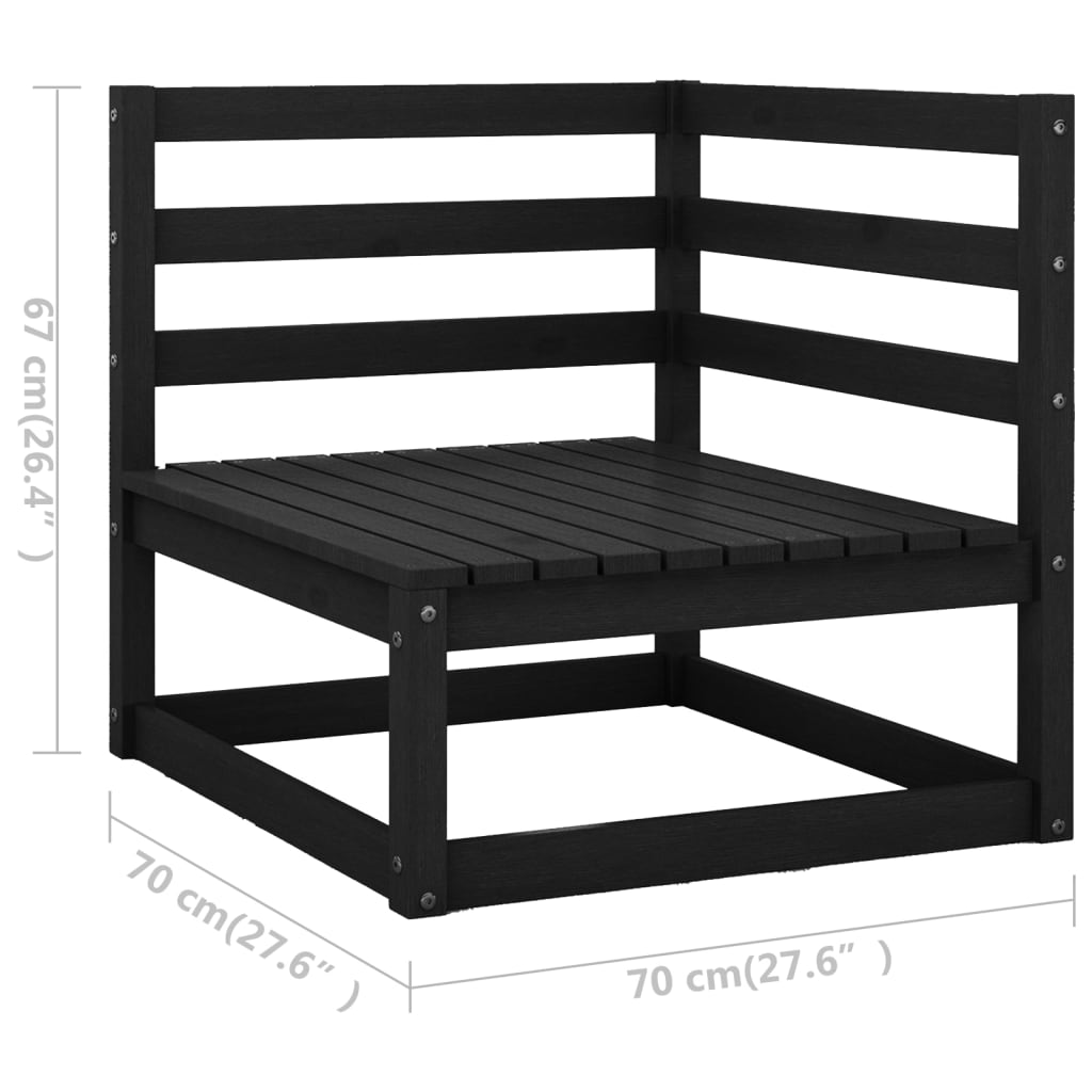 vidaXL 10-osaline aiamööbli komplekt, männipuit