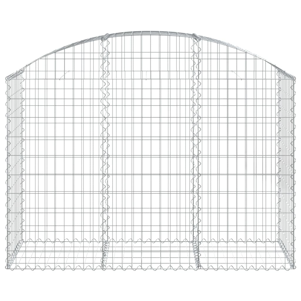 vidaXL kaarekujuline gabioonkorv, 150x50x100/120 cm, tsingitud raud