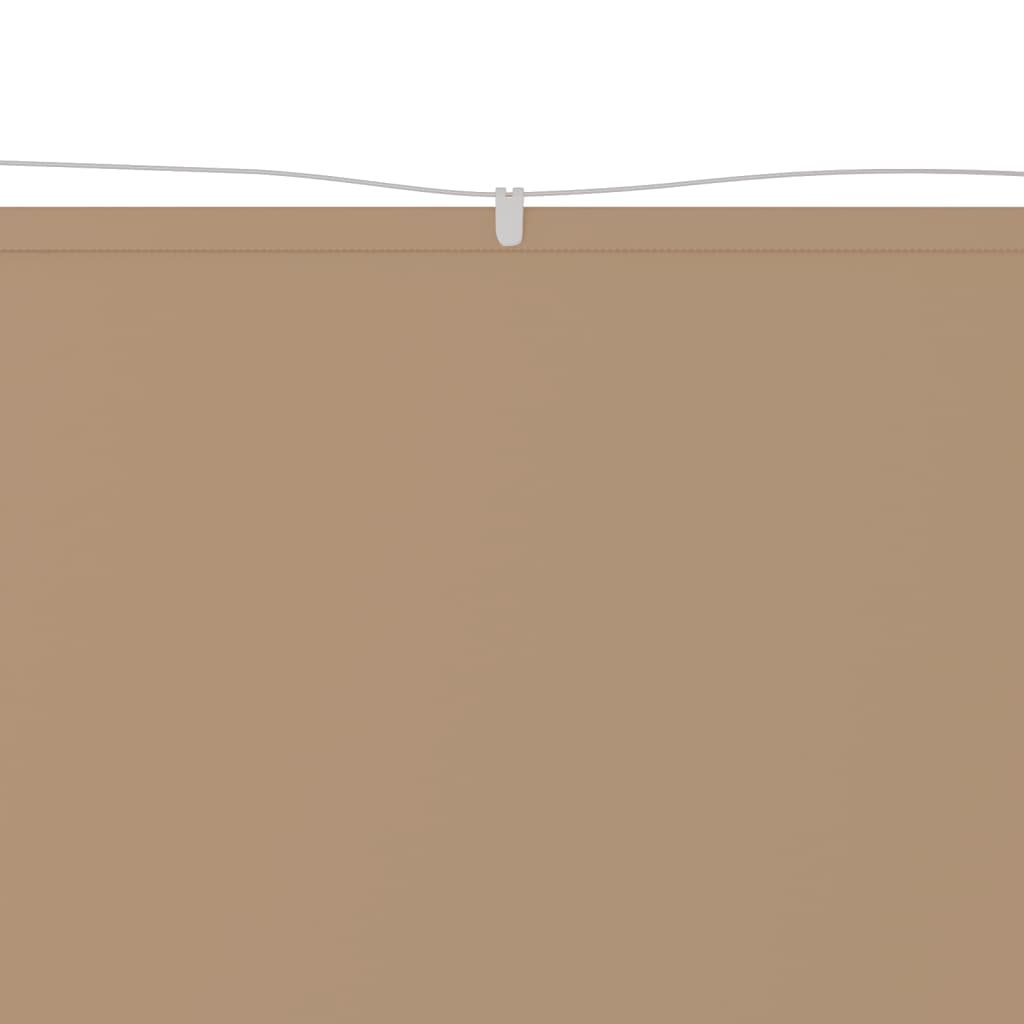vidaXL vertikaalne varikatus, pruunikas, 100 x 420 cm, Oxfordi kangas