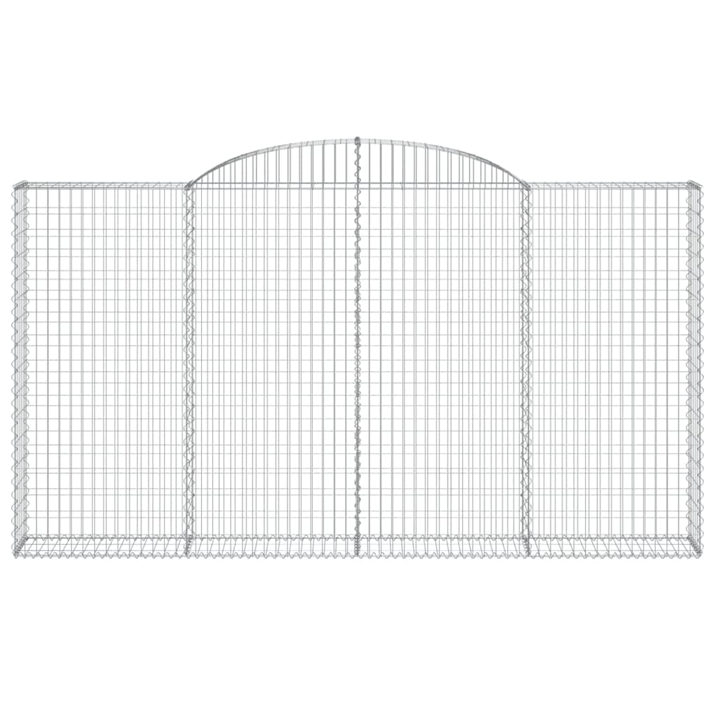 vidaXL kaarekujulised gabioonkorvid 2 tk, 300x30x160/180 cm, raud